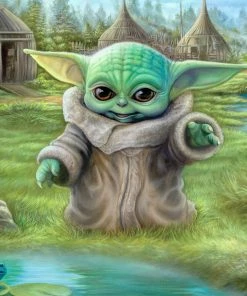 Promo 😀 Ceaco 550 Pieces Star Wars Mandalorian™ - Child's Play ❤️