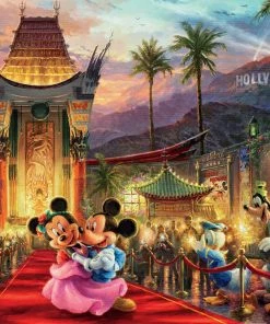 Cheap ✔️ Ceaco 750 Pieces Thomas Kinkade Disney - Mickey And Minnie Hollywood 👏