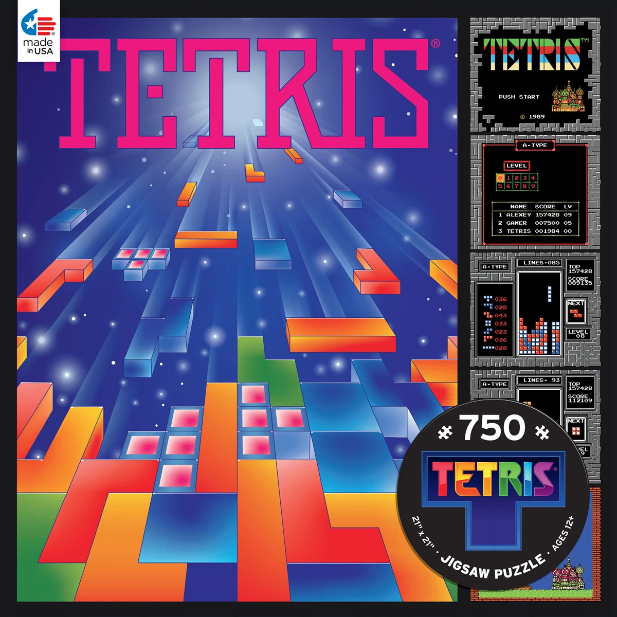 Brand new ✔️ Ceaco 750 Pieces Tetris Levels 🛒 2 Brand new ✔️ Ceaco 750 Pieces Tetris Levels 🛒 - Image 2