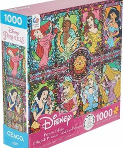 Cheapest 🔥 Ceaco 1000 Pieces Stained Glass Princesses 🛒 -POP CULTURE PUZZLES STORE 021081331982 3