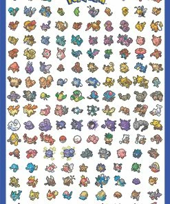 Promo 👍 Buffalo Games 500 Pieces Retro Pixel Pokemon Chart 🧨