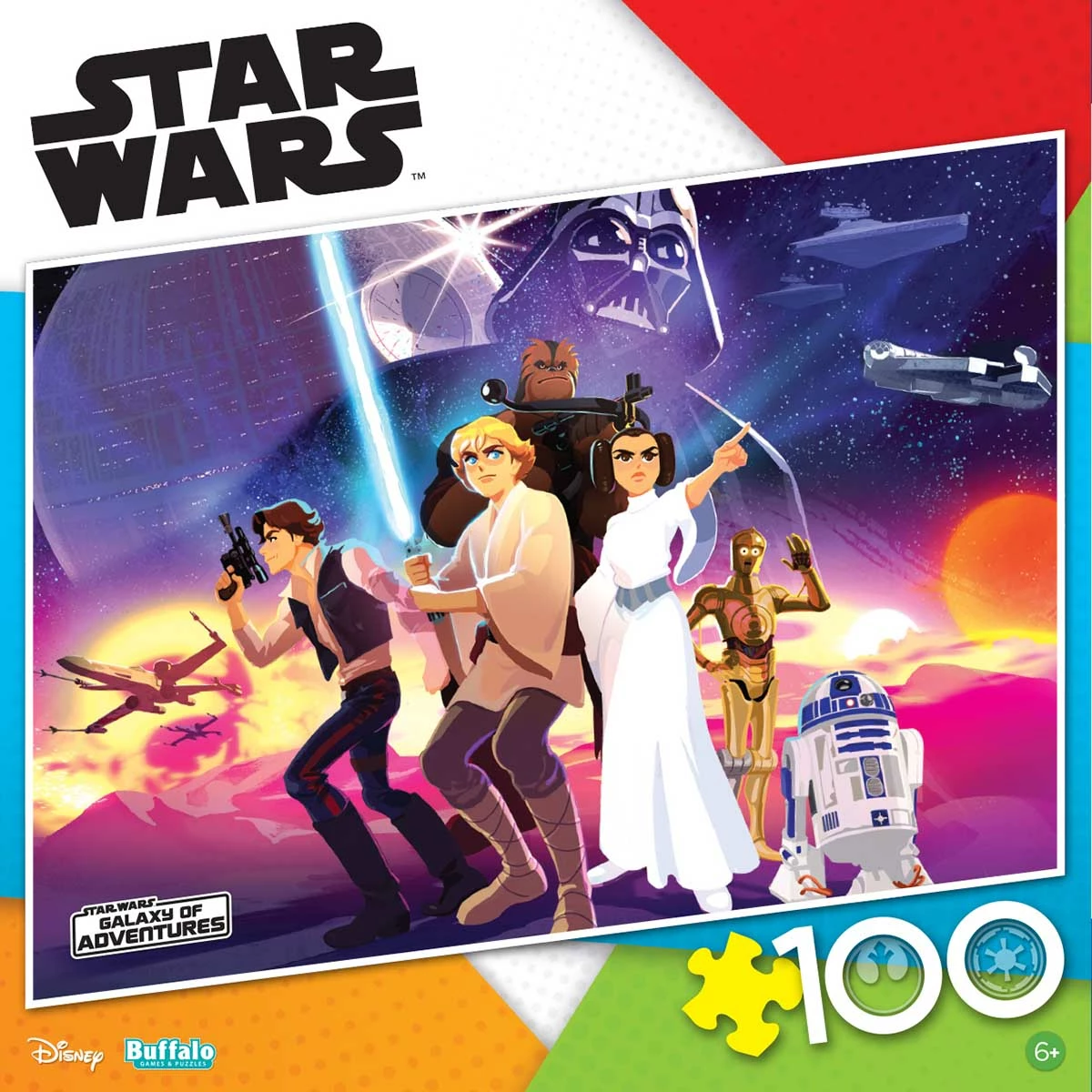 Outlet π― Buffalo Games 100 Pieces Star Wars - Rebel Heroes π€© 2 Outlet π― Buffalo Games 100 Pieces Star Wars - Rebel Heroes π€© - Image 2