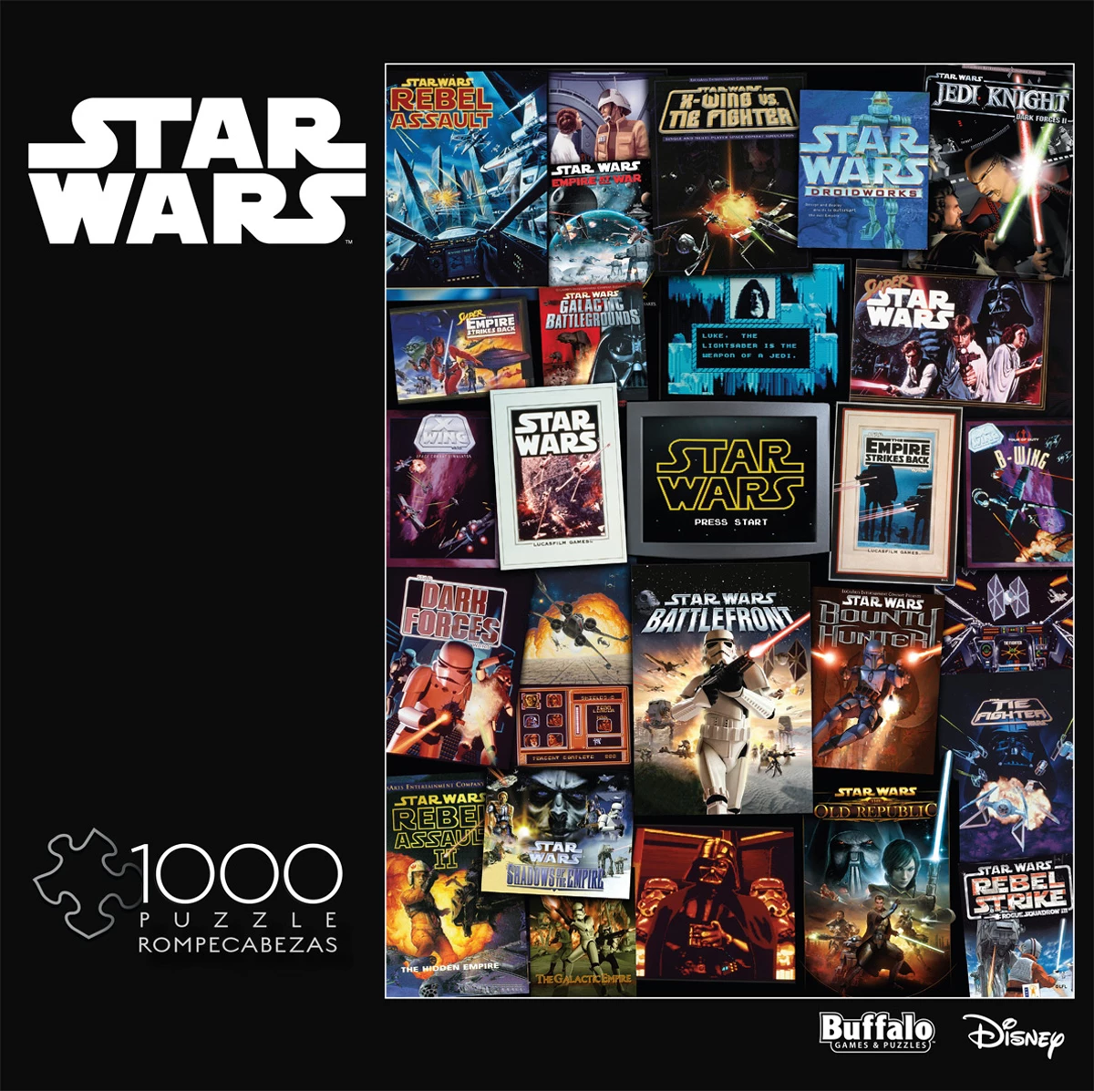 Best Pirce π€© Buffalo Games 1000 Pieces Star Wars Video Game Cover Collage π 1 Best Pirce π€© Buffalo Games 1000 Pieces Star Wars Video Game Cover Collage π