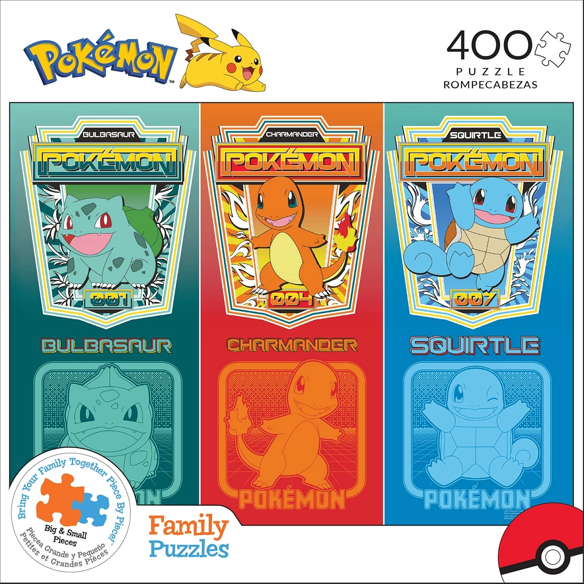 Cheap 🤩 Buffalo Games 400 Pieces Pokemon Retro Starters 🧨 2 Cheap 🤩 Buffalo Games 400 Pieces Pokemon Retro Starters 🧨 - Image 2