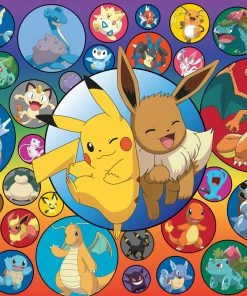 Promo 😀 Buffalo Games 1500 Pieces Pokemon Bubbles 🔥