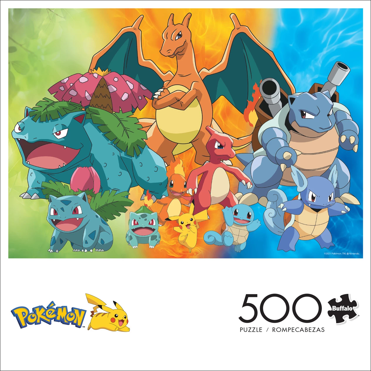 New 😉 Buffalo Games 500 Pieces Pokemon Kanto Region Evolutions 🔥 2 New 😉 Buffalo Games 500 Pieces Pokemon Kanto Region Evolutions 🔥 - Image 2