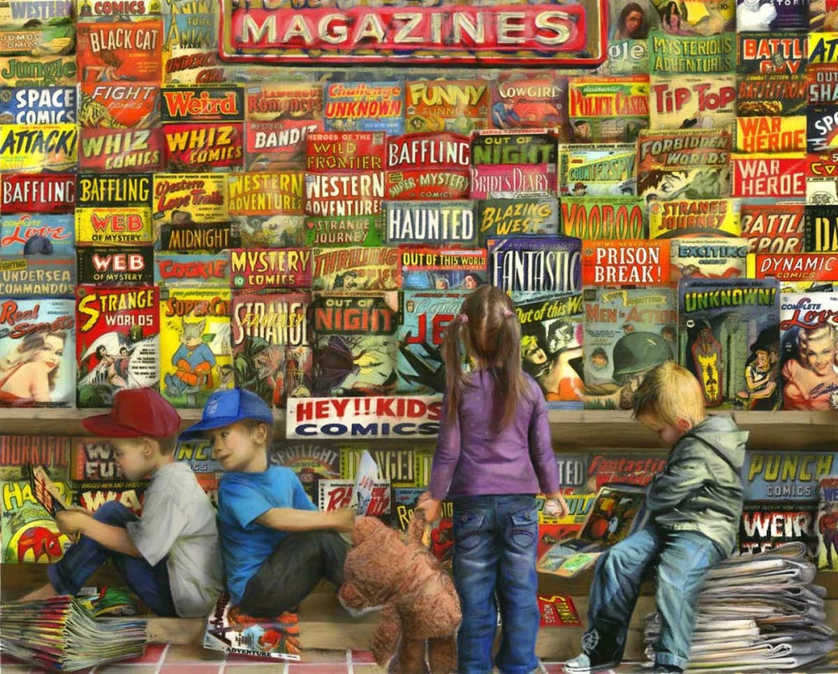 Brand new 🥰 Springbok 1000 Pieces Comic Book Heaven 🔔 1 Brand new 🥰 Springbok 1000 Pieces Comic Book Heaven 🔔