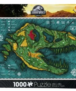 Brand new ❤️ Aquarius 1000 Pieces Jurassic World Map 🎉
