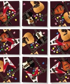 Deals ❤️ Scramble Squares 9 Pieces Guitars ✔️