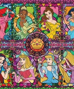 Cheapest 🔥 Ceaco 1000 Pieces Stained Glass Princesses 🛒
