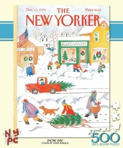 Hot Sale 👍 New York Puzzle Co 500 Pieces Snow Day ✨