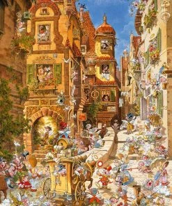 Outlet 🎉 Heye 1000 Pieces By Day, Romantic Town 👏