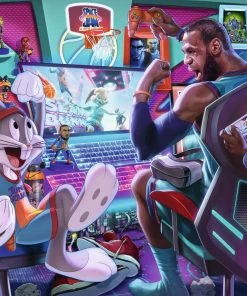 Flash Sale π Ravensburger 300 Pieces Space Jam Gamestation π