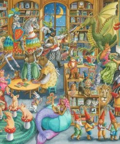 Cheapest ❤️ Ravensburger 1000 Pieces Midnight At The Library 👏