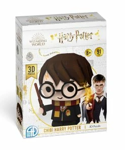 Coupon 🥰 4D Cityscape Inc. 91 Pieces 3D Harry Potter Chibi Character ❤️ -POP CULTURE PUZZLES STORE 4dcityscapeharrypotterchibimodel3dpuzzlefrontmain123