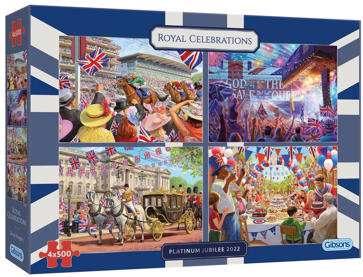 Cheap โ Gibsons 500 Pieces Jubilee Royal Celebrations (4 Puzzles) ๐ 1 Cheap โ Gibsons 500 Pieces Jubilee Royal Celebrations (4 Puzzles) ๐