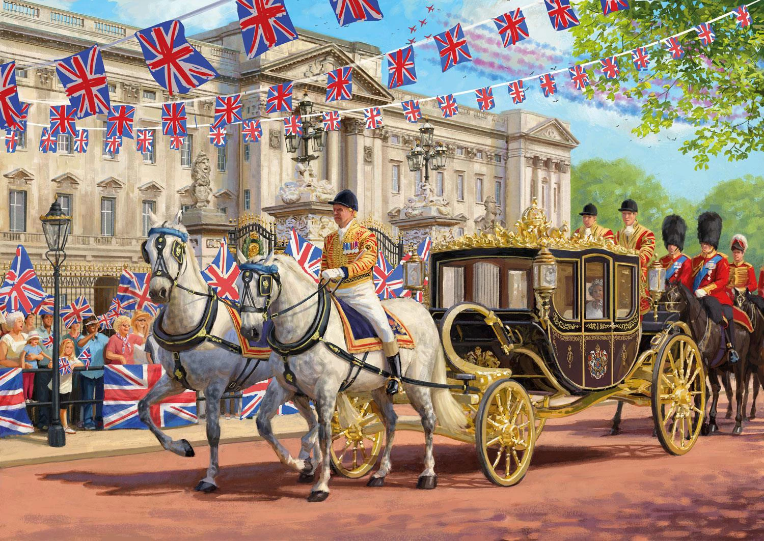 Cheap โ Gibsons 500 Pieces Jubilee Royal Celebrations (4 Puzzles) ๐ 3 Cheap โ Gibsons 500 Pieces Jubilee Royal Celebrations (4 Puzzles) ๐ - Image 3