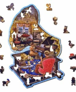 Cheapest 😉 Wooden City 250 Pieces Cozy Gramophone ⭐ -POP CULTURE PUZZLES STORE 5904151823745 3