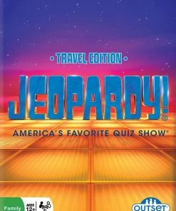 Cheapest ✨ Outset Media Outset Media Jeopardy! Card Game 👏 -POP CULTURE PUZZLES STORE 625012175210 FRONT