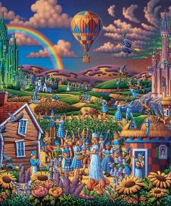 Outlet π Dowdle Folk Art 300 Pieces Wizard Of Oz β€οΈ