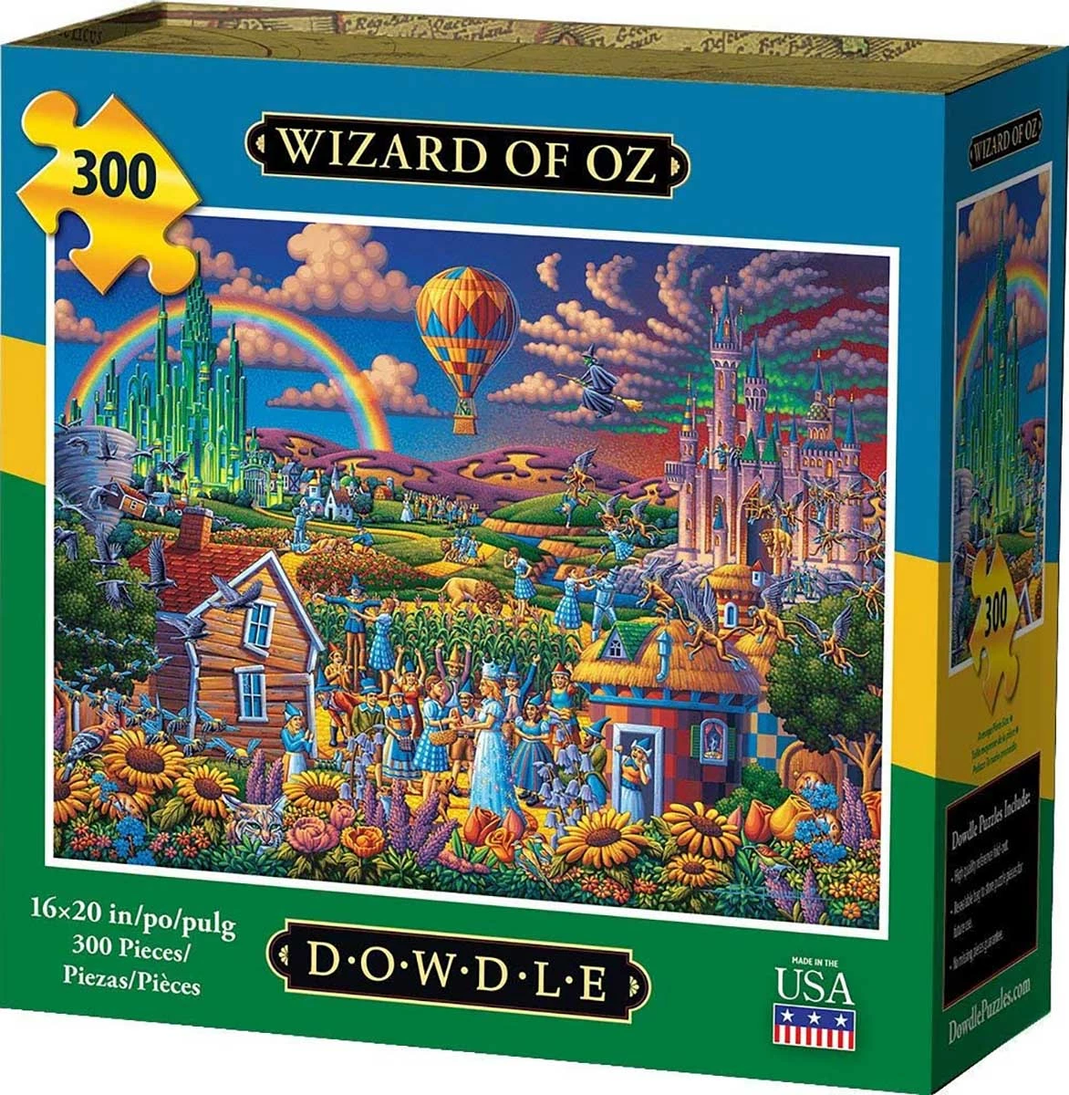Outlet 🎁 Dowdle Folk Art 300 Pieces Wizard Of Oz ❤️ 2 Outlet 🎁 Dowdle Folk Art 300 Pieces Wizard Of Oz ❤️ - Image 2