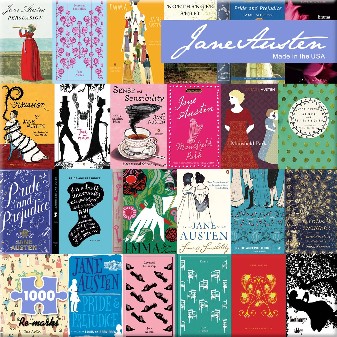 Best Pirce 🔔 Re-marks 1000 Pieces Jane Austen ✔️ 1 Best Pirce 🔔 Re-marks 1000 Pieces Jane Austen ✔️