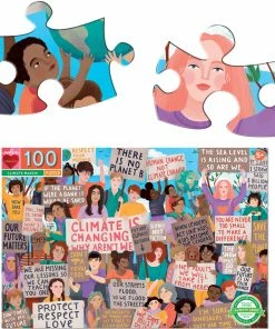Budget 💯 EeBoo 100 Pieces Climate March! 🥰 -POP CULTURE PUZZLES STORE 689196510755 2