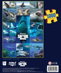Outlet 😍 USAopoly 1000 Pieces Shark Week ✨ -POP CULTURE PUZZLES STORE 700304156402 bb