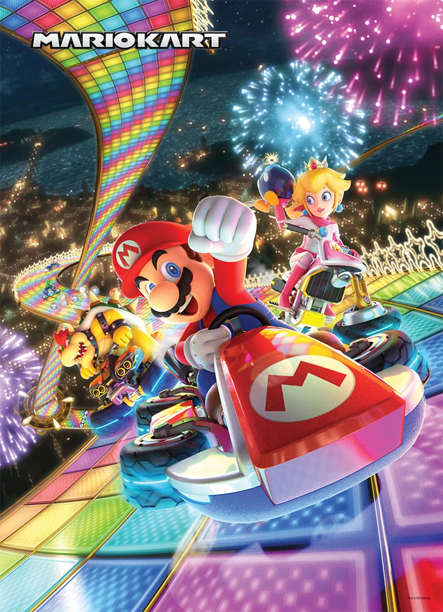 Hot Sale 🎉 USAopoly 1000 Pieces Mario Kart™ "Rainbow Road" 🧨 1 Hot Sale 🎉 USAopoly 1000 Pieces Mario Kart™ "Rainbow Road" 🧨