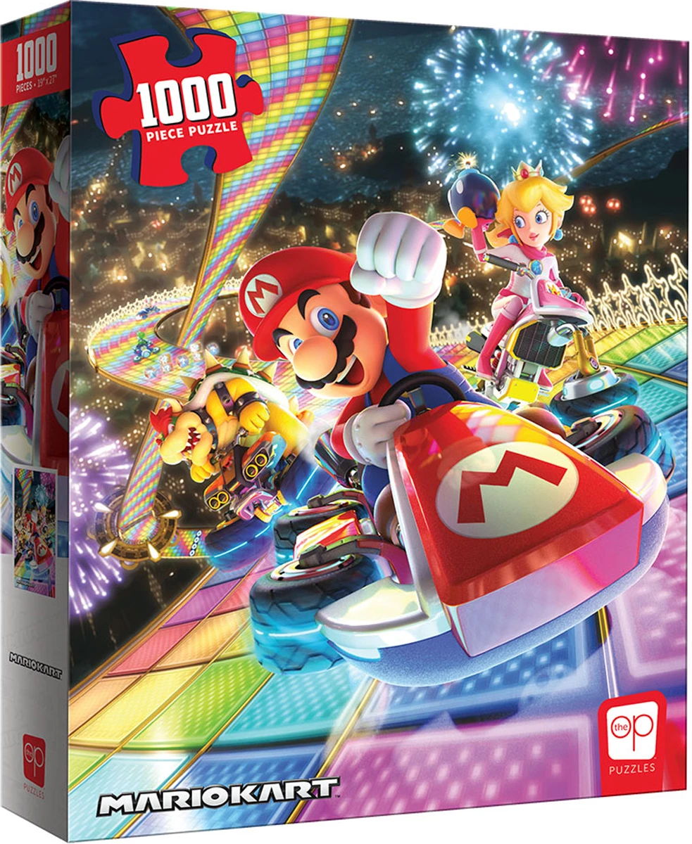 Hot Sale 🎉 USAopoly 1000 Pieces Mario Kart™ "Rainbow Road" 🧨 2 Hot Sale 🎉 USAopoly 1000 Pieces Mario Kart™ "Rainbow Road" 🧨 - Image 2