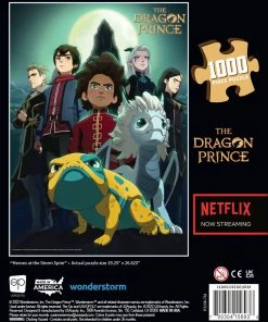 New ⭐ USAopoly 1000 Pieces The Dragon Prince "Heroes At The Storm Spire" 👍 -POP CULTURE PUZZLES STORE 700304156938 bb