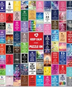 Hot Sale 🌟 Hart Puzzles 1000 Pieces Keep Calm Puzzle On 🧨