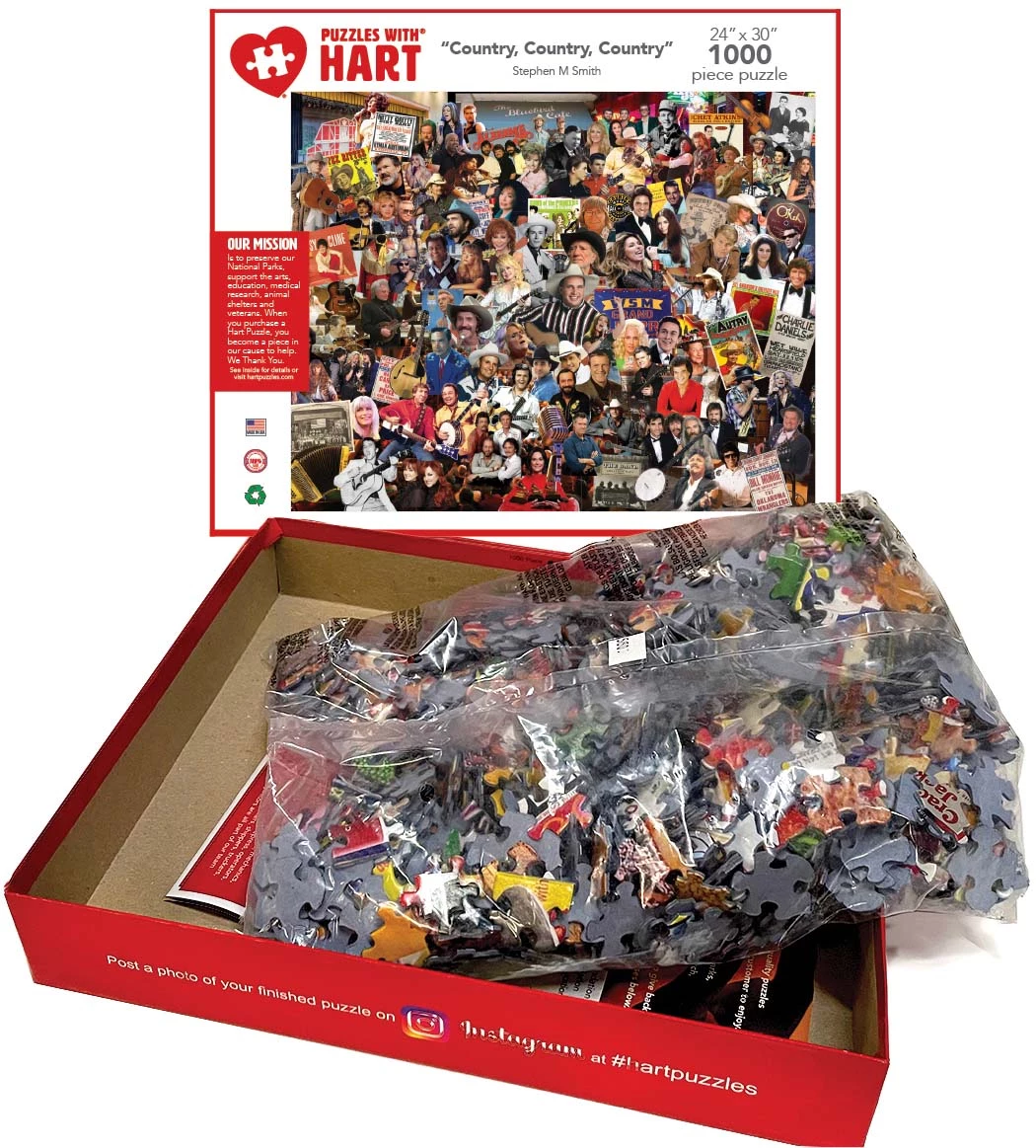 Discount π Hart Puzzles 1000 Pieces Country, Country, Country π 3 Discount π Hart Puzzles 1000 Pieces Country, Country, Country π - Image 3