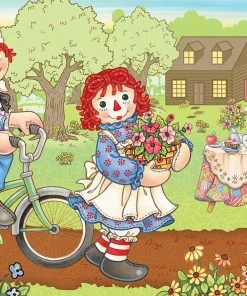 Discount ๐คฉ MasterPieces 60 Pieces Raggedy Ann & Andy Bike Ride ๐