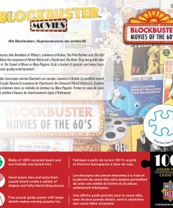 Promo 🎉 MasterPieces 1000 Pieces Blockbuster Movies 60's 🎁 -POP CULTURE PUZZLES STORE 705988722011 bb
