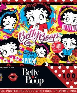 Buy 🥰 MasterPieces 1000 Pieces Betty Boop - Pop Star 💯 -POP CULTURE PUZZLES STORE 705988722769 bf