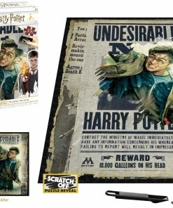 New 😀 4D Cityscape Inc. 500 Pieces Scratch OFF Puzzle : Harry Potter Wanted Poster 😀