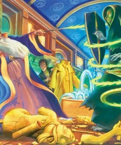 Flash Sale ⌛ New York Puzzle Co 750 Pieces Dueling Wizards 🛒