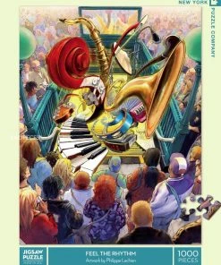 Outlet ⭐ New York Puzzle Co 1000 Pieces Feel The Rhythm 🛒 -POP CULTURE PUZZLES STORE 819844017224 B