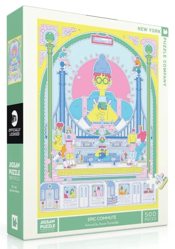 Coupon 😀 New York Puzzle Co 500 Pieces Epic Commute 🎉 2 Coupon 😀 New York Puzzle Co 500 Pieces Epic Commute 🎉 - Image 2