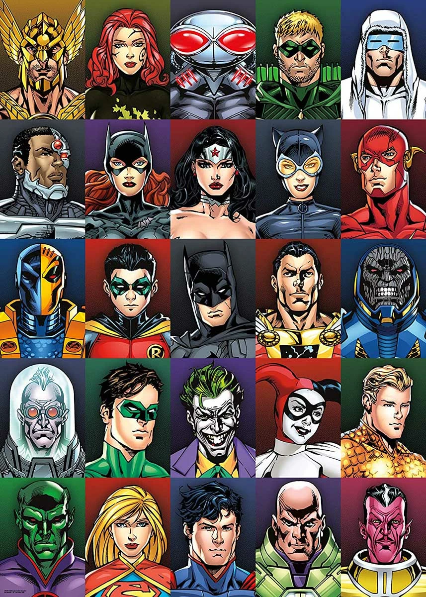 Cheap ๐ Aquarius 1000 Pieces DC Comics Faces ๐ 1 Cheap ๐ Aquarius 1000 Pieces DC Comics Faces ๐