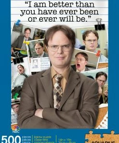 Coupon 👍 Aquarius 500 Pieces The Office Dwight Schrute Quote 🌟 -POP CULTURE PUZZLES STORE 840391148055 b