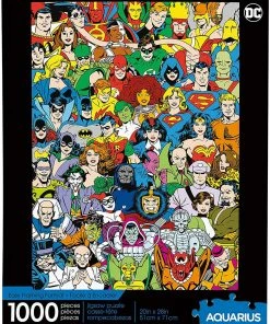 Discount ✔️ Aquarius 1000 Pieces DC Comics- Retro Cast ❤️