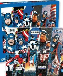 Cheap 💯 Aquarius 1000 Pieces Marvel Captain America Timeline 🛒
