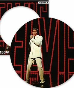 Promo 🧨 Aquarius 450 Pieces Elvis 68' Comeback Picture Disc Puzzle 😀