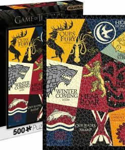 Wholesale 🛒 Aquarius 500 Pieces Games Of Thrones Mottos 🎉