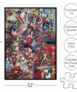 Best deal 🌟 Aquarius 3000 Pieces Marvel Spider Man Heroes 😉 -POP CULTURE PUZZLES STORE 840391165540 3 scaled