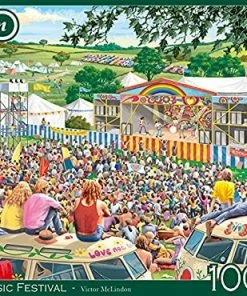 Flash Sale ✨ Falcon 1000 Pieces 1960's Festival 😍 -POP CULTURE PUZZLES STORE 8710126113042 B2