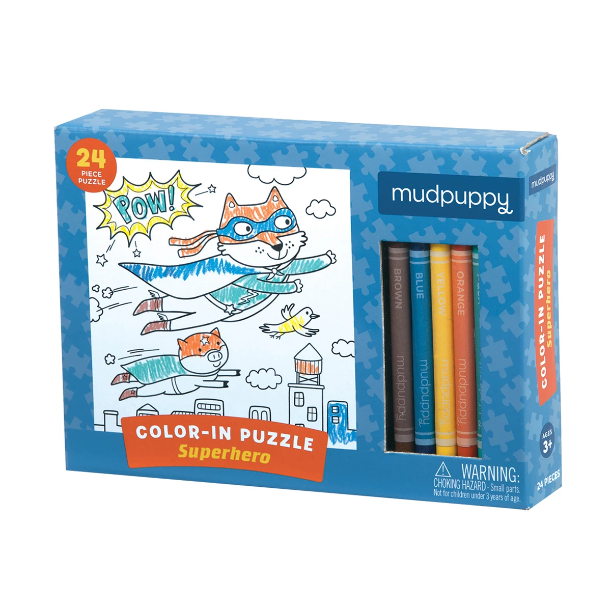 Budget π Mudpuppy 24 Pieces Superhero Color In Puzzle 𧨠2 Budget π Mudpuppy 24 Pieces Superhero Color In Puzzle 𧨠- Image 2