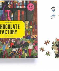 Wholesale 😉 Laurence King 1000 Pieces Inside The Chocolate Factory ⌛ -POP CULTURE PUZZLES STORE 9781786278111 O